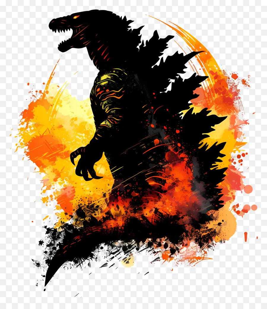 Godzilla，Fogo PNG