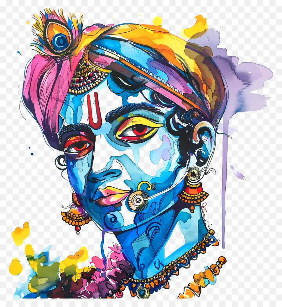Krishna，O Senhor Krishna PNG
