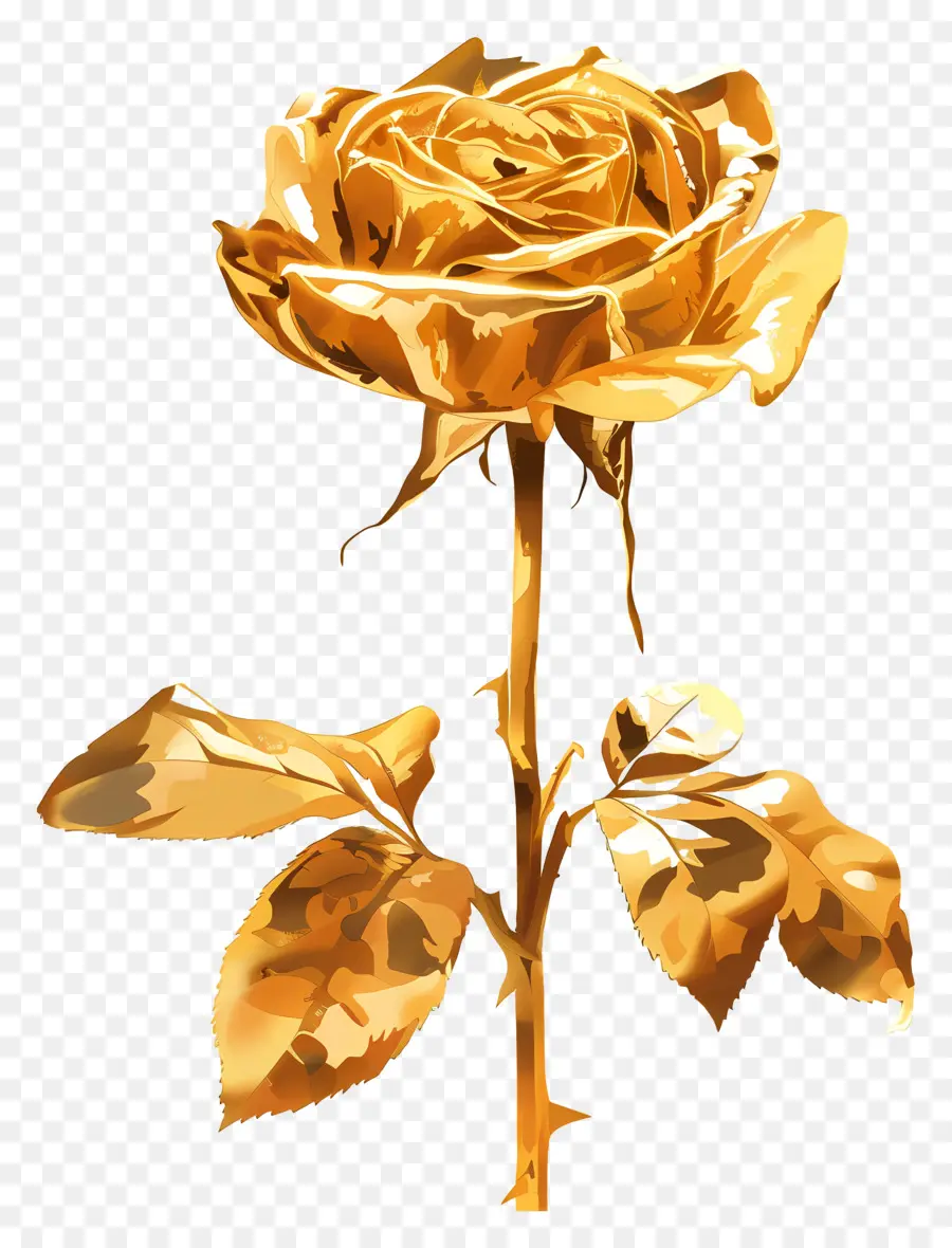 Rosa De Ouro，Flor Do Ouro PNG
