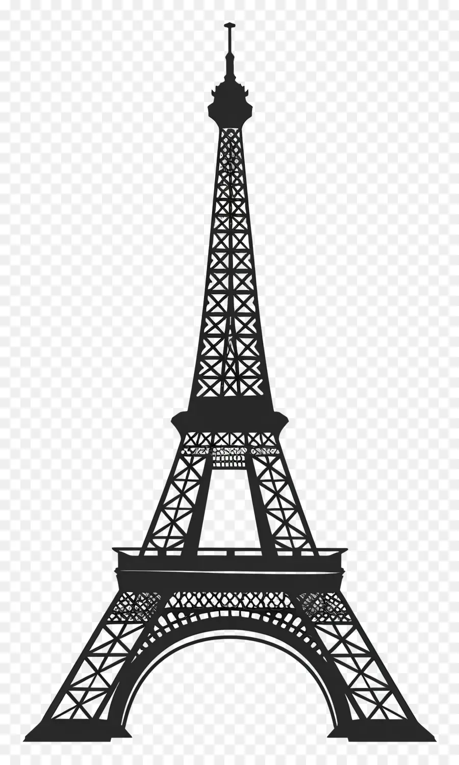 A Torre Eiffel A Silhueta，Torre Eiffel PNG
