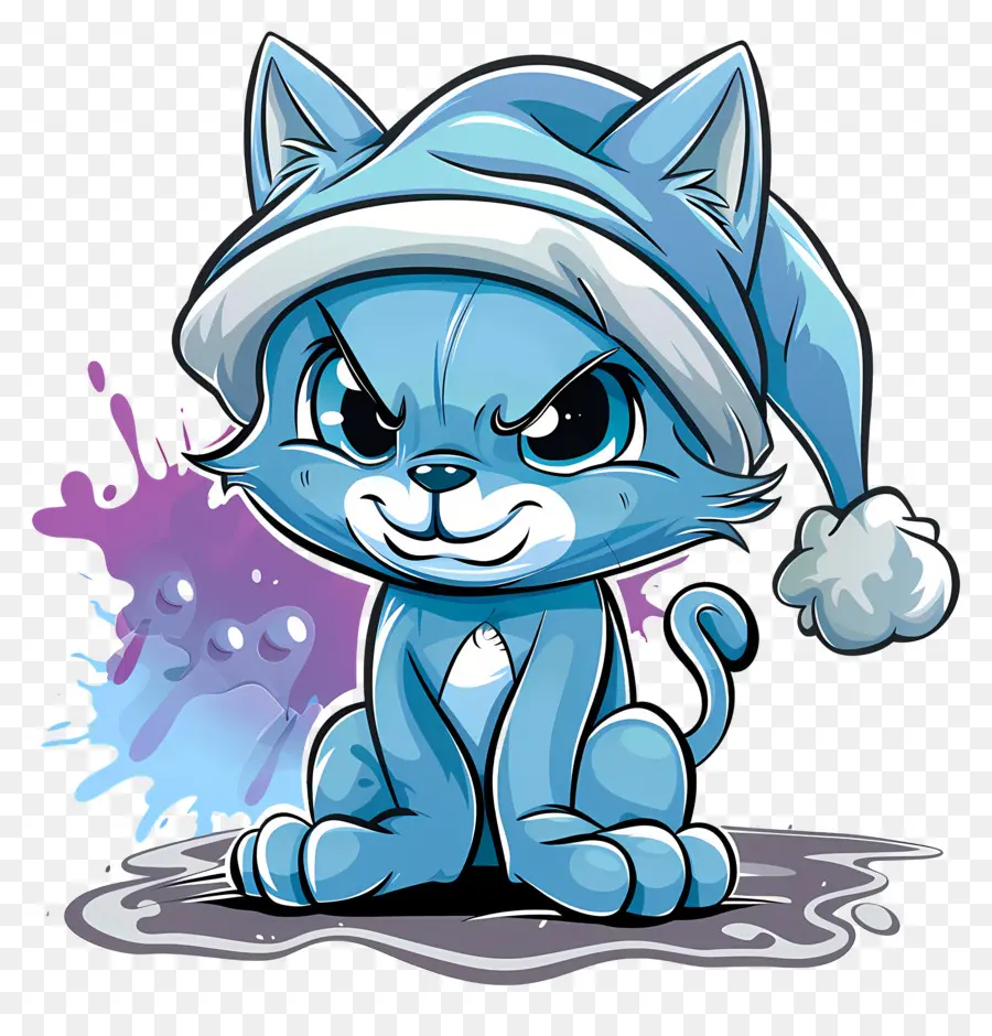 Smurf Cat，Gato Dos Desenhos Animados PNG