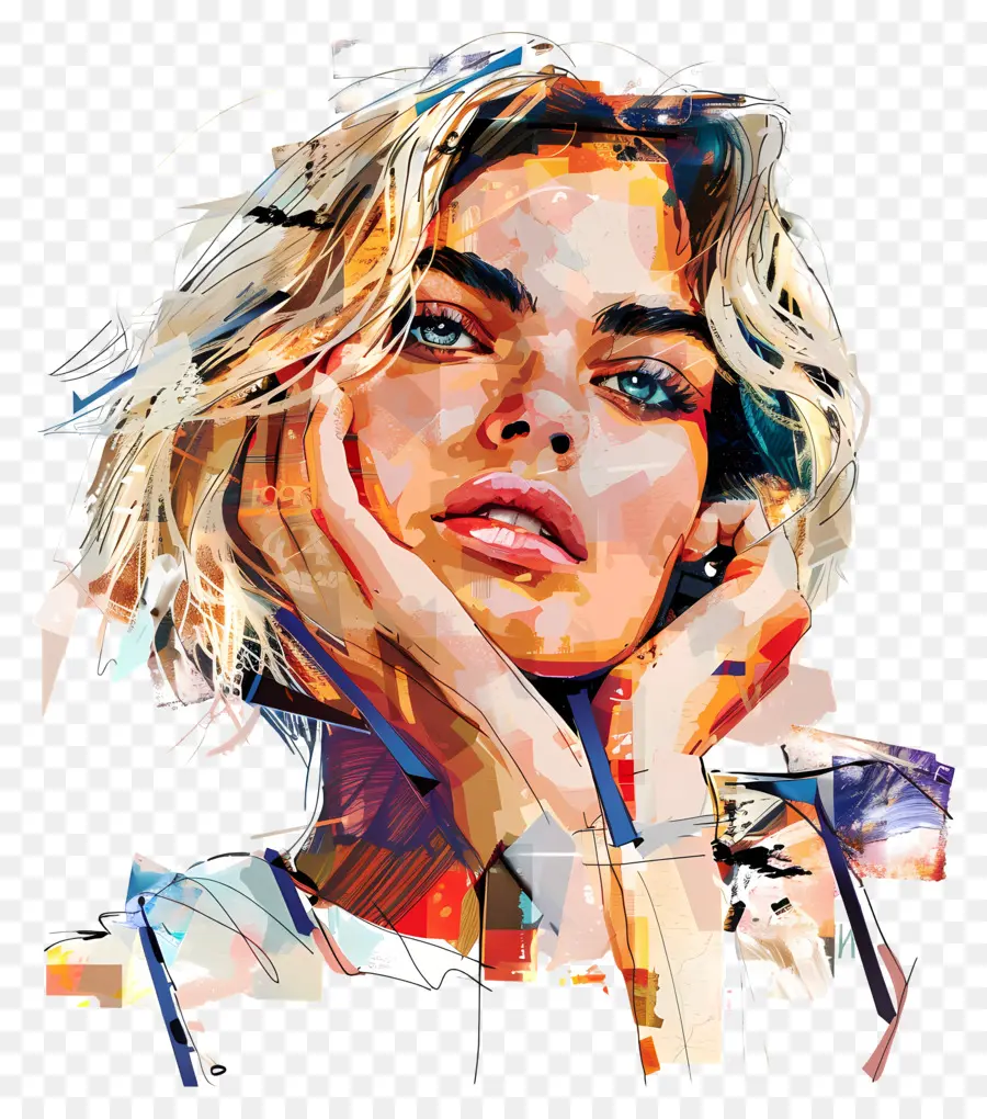 Margot Robbie，Pintura Digital PNG
