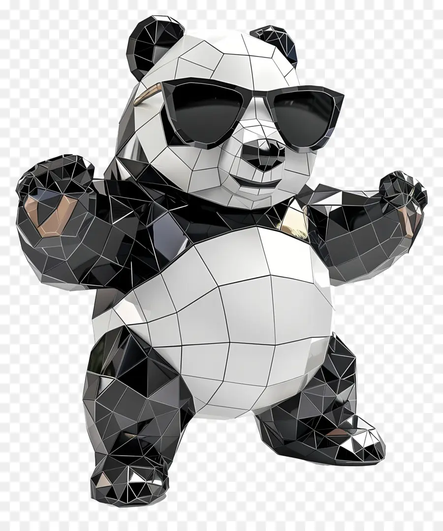 Panda，Modelo 3d PNG
