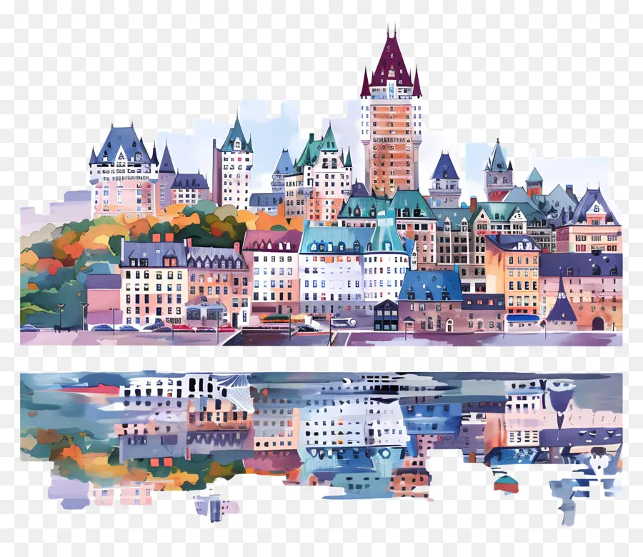 A Cidade De Quebec Horizonte，O Horizonte Da Cidade PNG