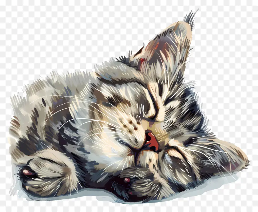 Dormir Gato，Gatinho PNG