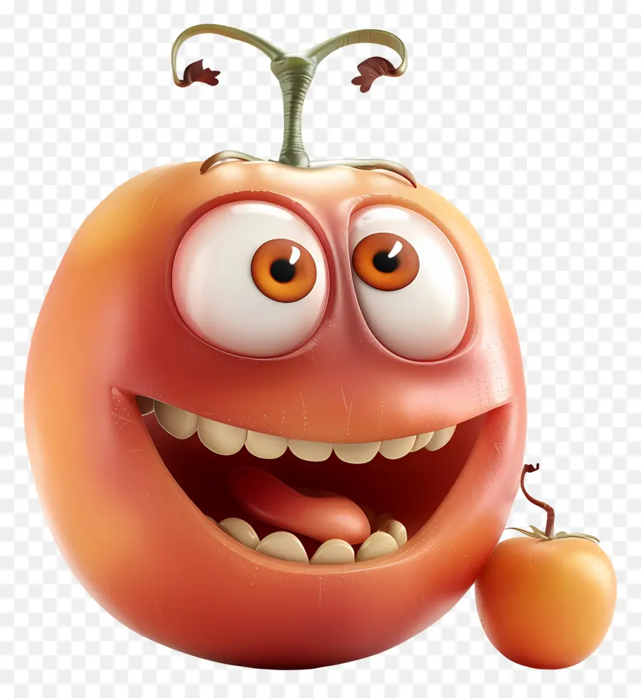 Fruta De Desenho Animado 3d，Cartoon De Tomate PNG