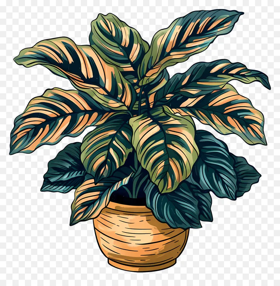 Planta De Calathea，Planta De Vaso PNG
