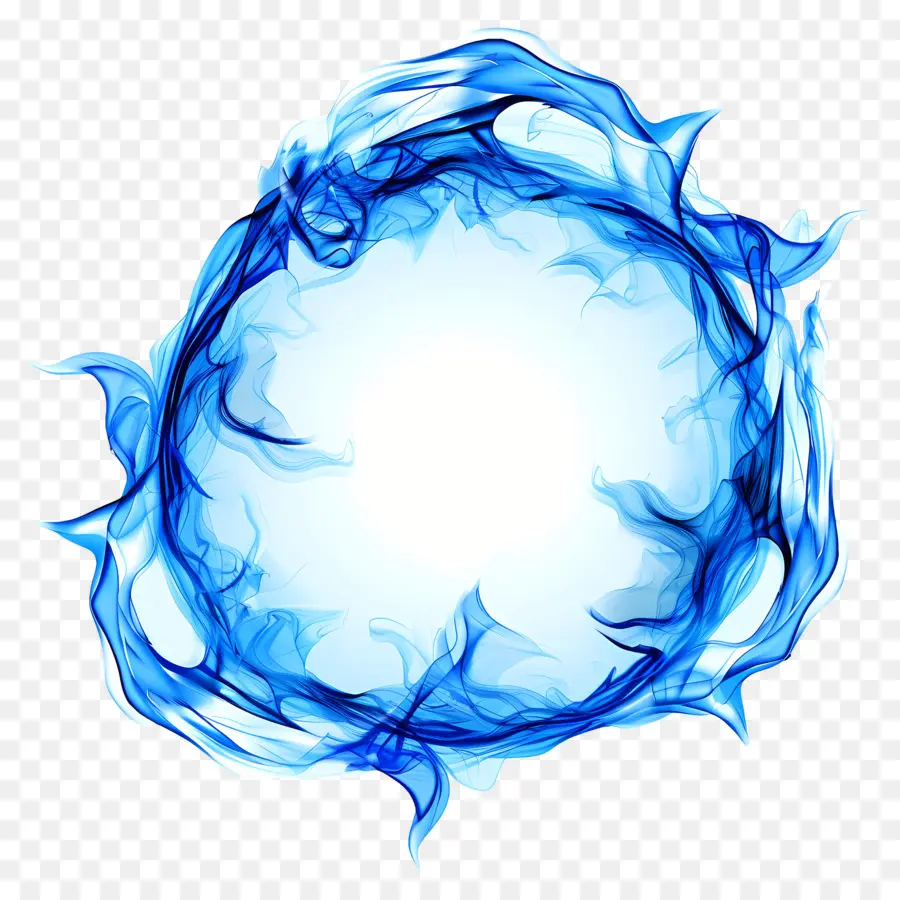 Círculo De Chama Azul，Chama Azul PNG