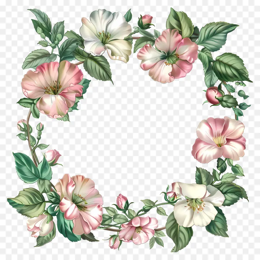 Flower Frame，Coroa De Flores PNG