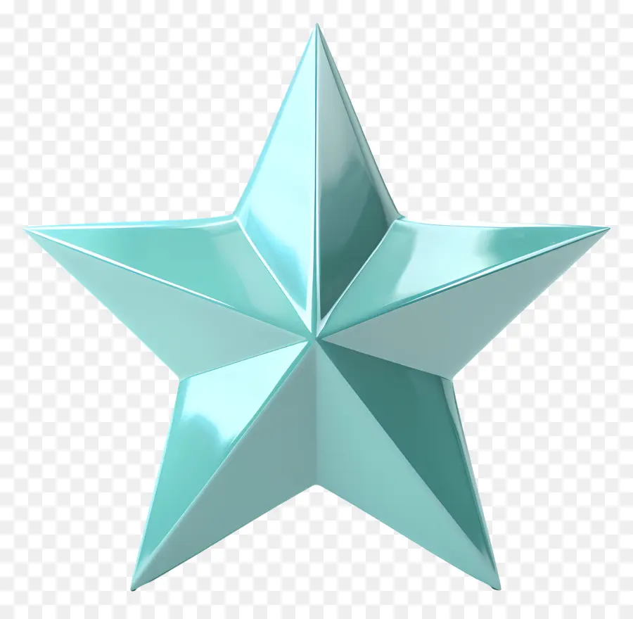 Estrela Turquesa，Estrela De Prata PNG