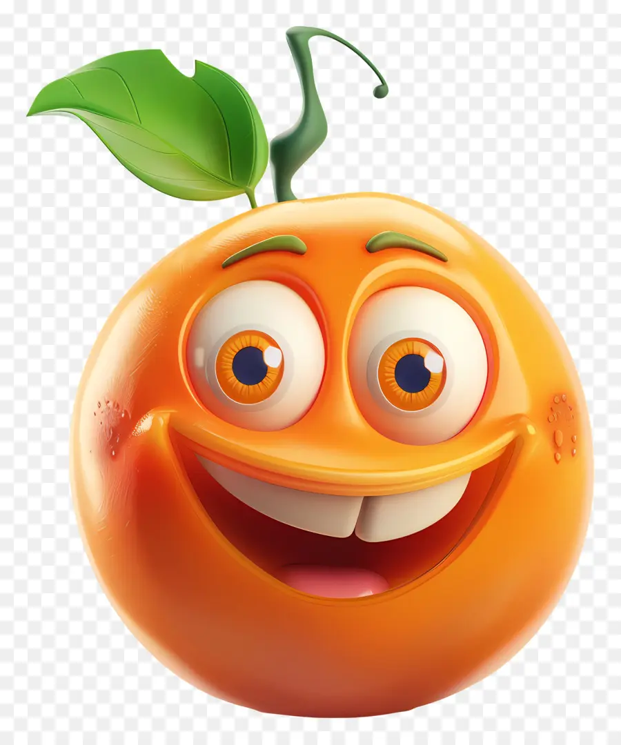 Fruta De Desenho Animado 3d，Cartoon Laranja PNG