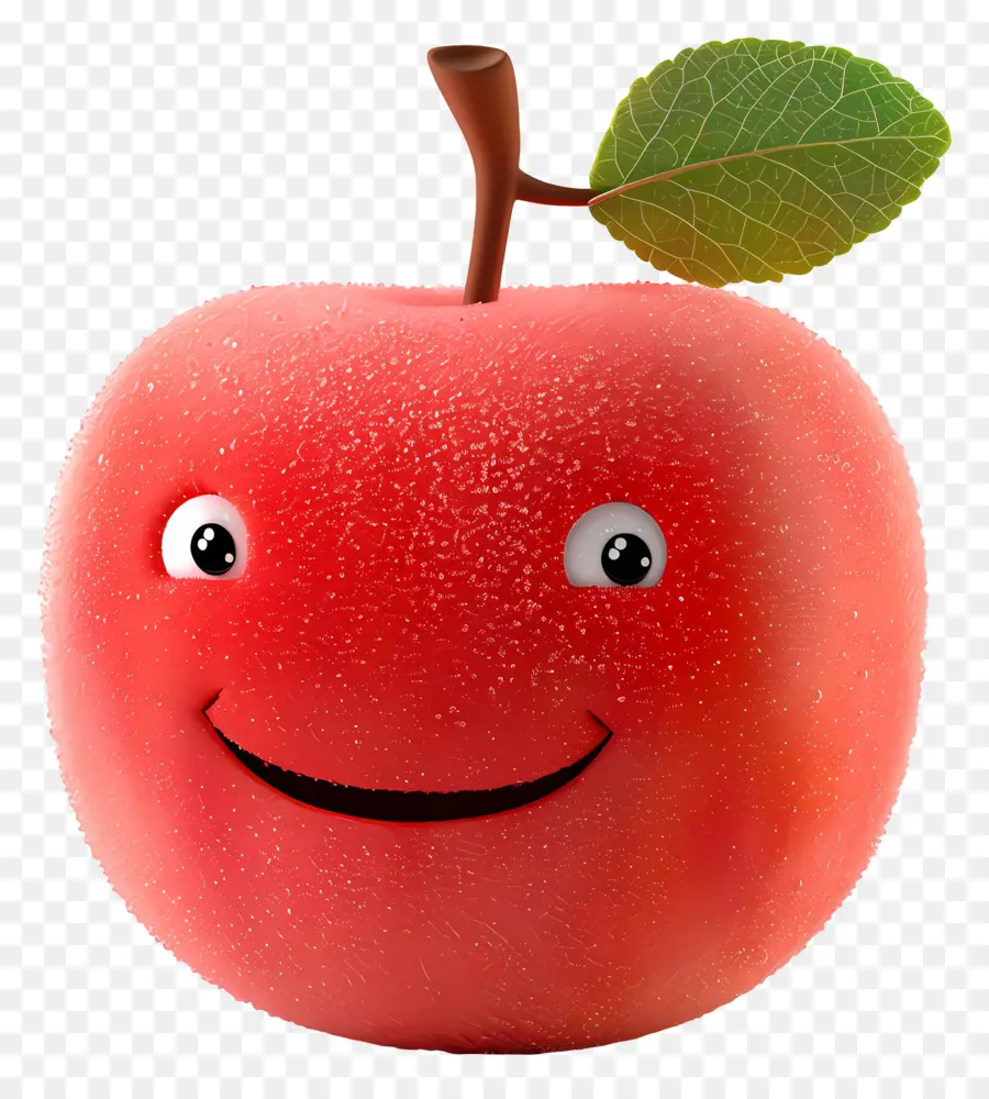 Fruta De Desenho Animado 3d，A Red Apple PNG