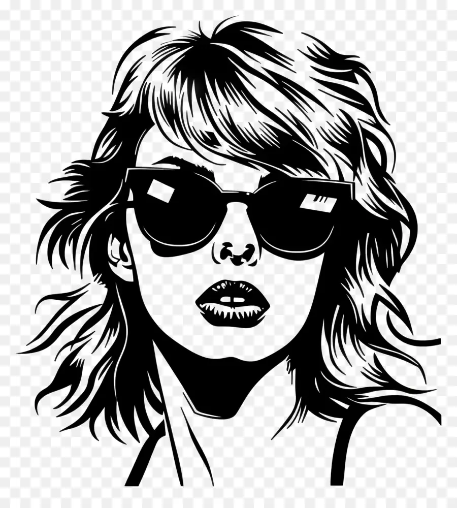 Decalque Taylor Swift Silhueta，Mulher PNG
