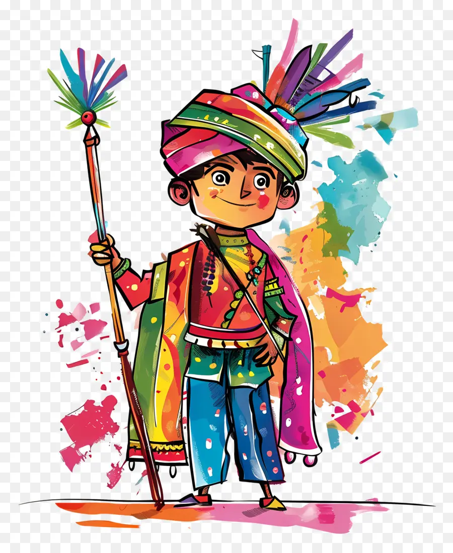 Gudi Padwa，Traje Indiano Tradicional PNG