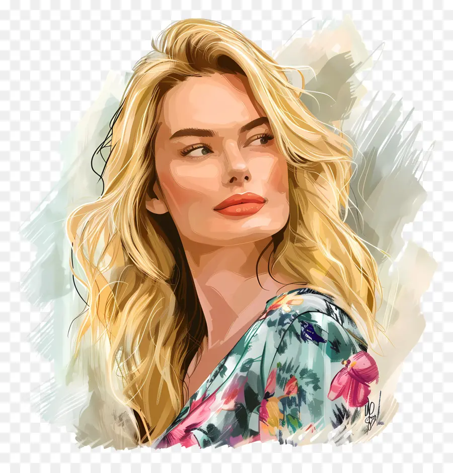 Margot Robbie，Mulher Loira PNG