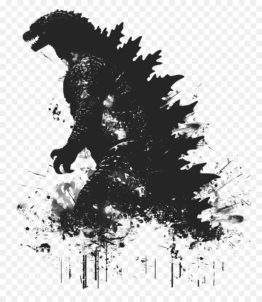 Godzilla，Silhueta PNG