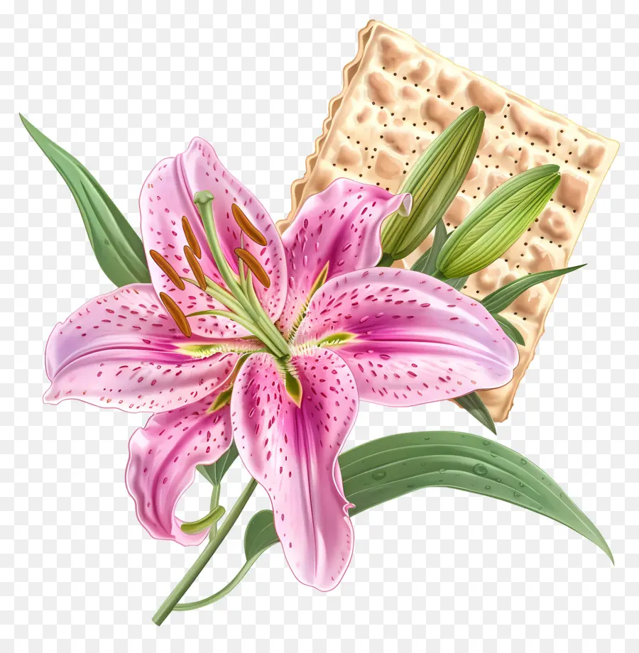 Matzá，Lírio Rosa PNG