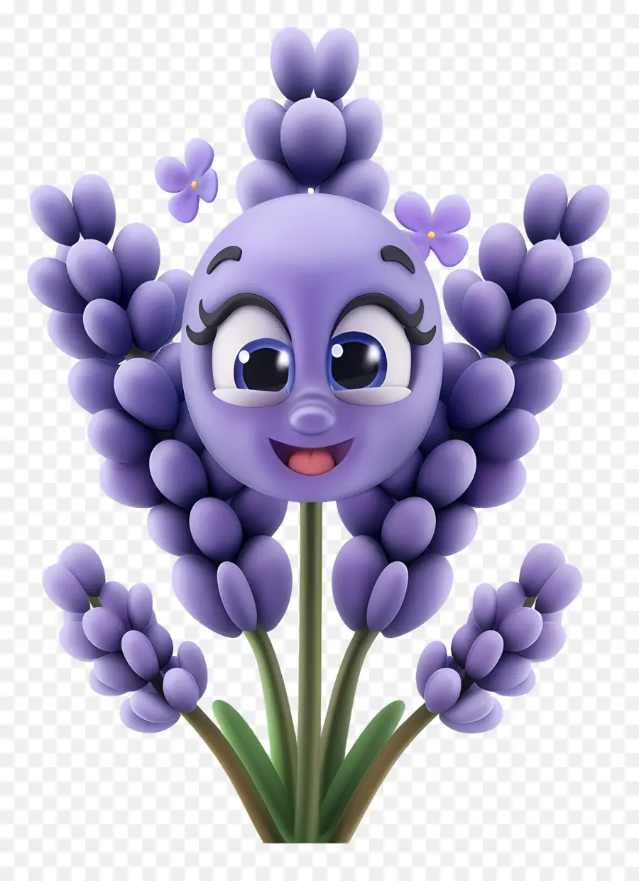 Flores De Desenhos Animados 3d，Flor Roxa PNG