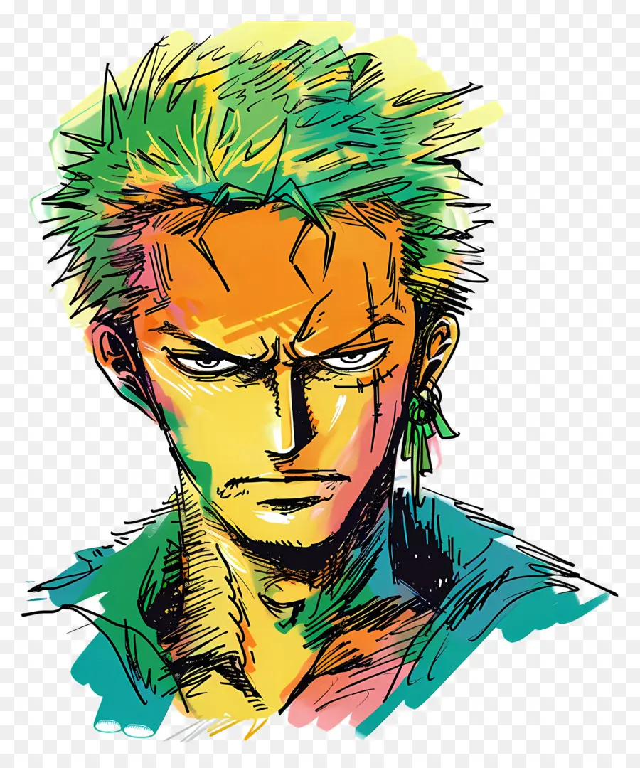 Zoro，Pintura PNG