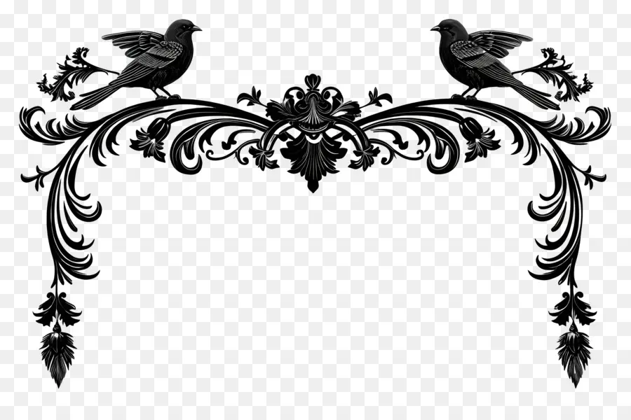 Banner Preto，Aves PNG