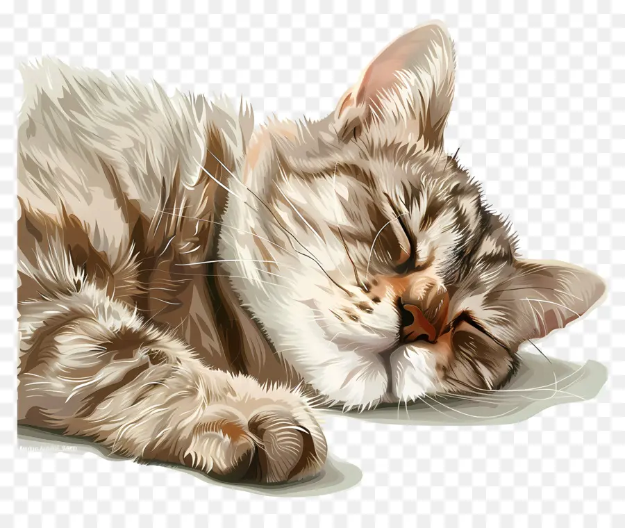 Dormir Gato，Gato PNG