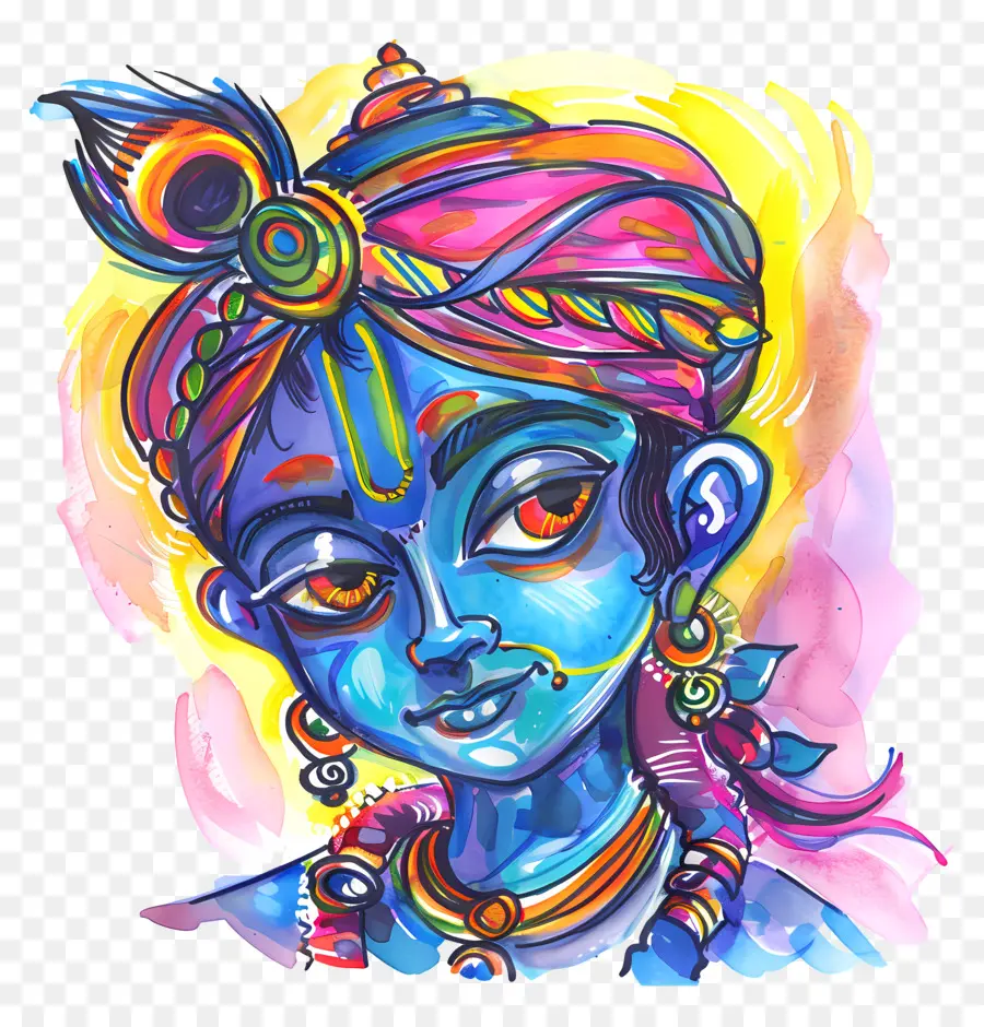 Krishna，Deusa Indiana PNG