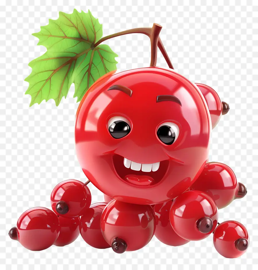 Fruta De Desenho Animado 3d，Uva Vermelha PNG