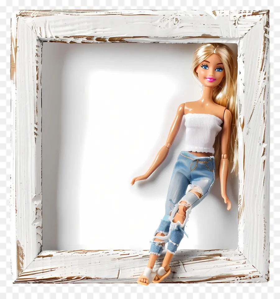 Photo Frame，Boneca Barbie PNG