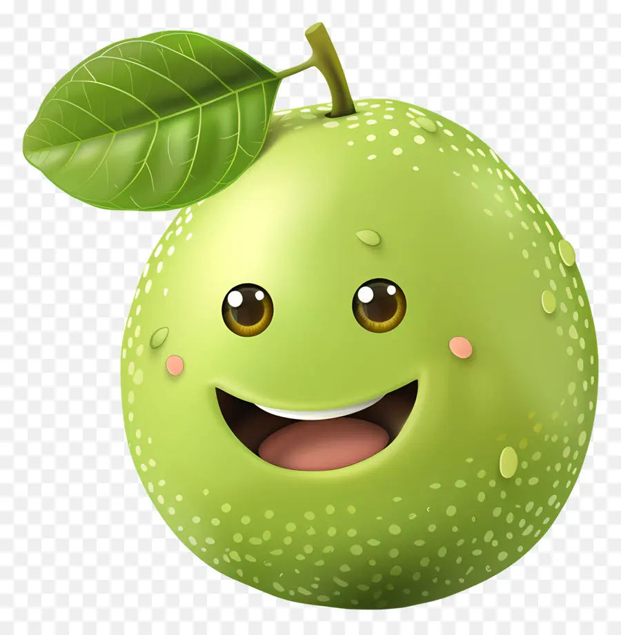 Fruta De Desenho Animado 3d，Maçã Verde PNG