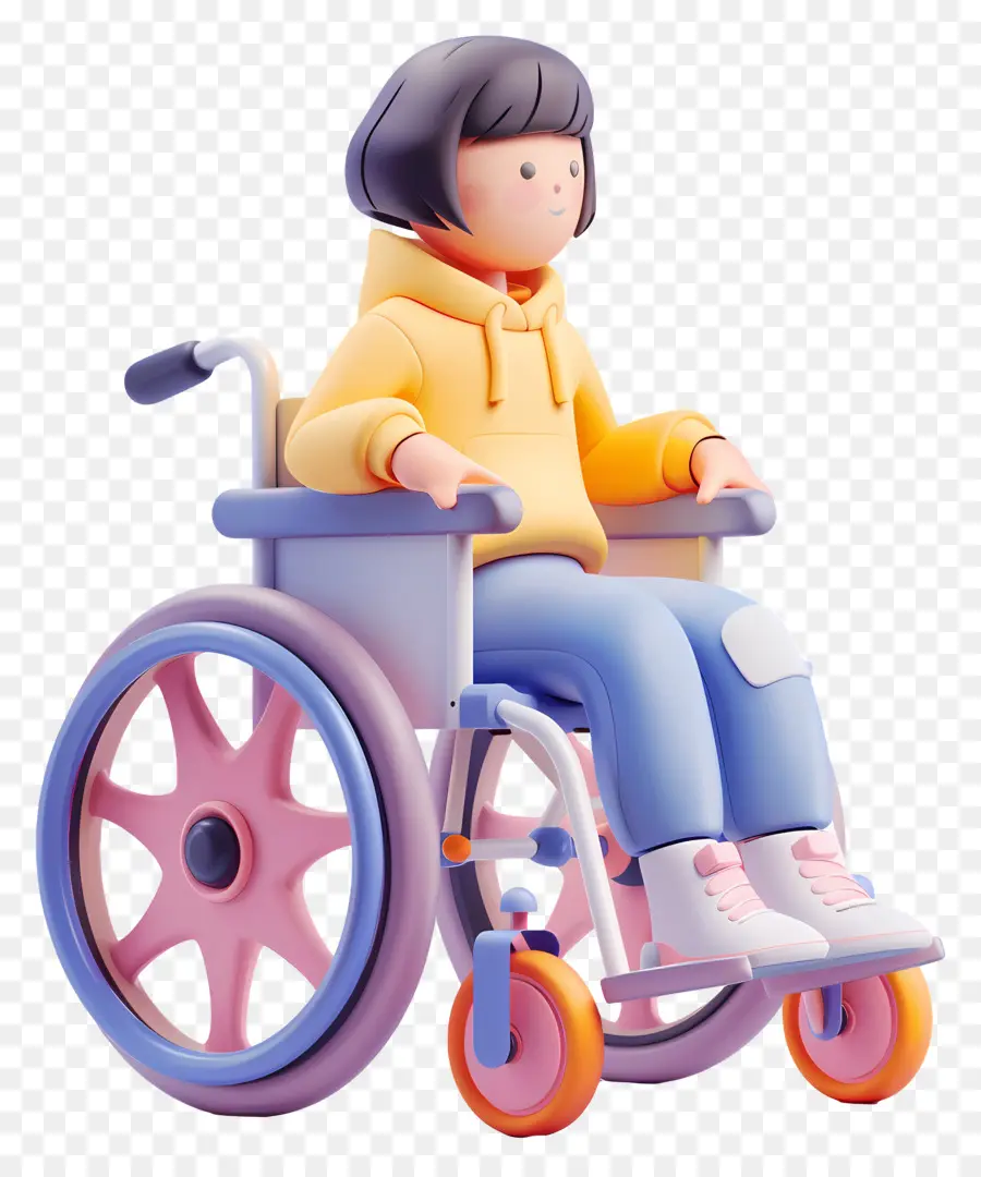 Cadeira De Rodas，Personagem De Desenho Animado PNG