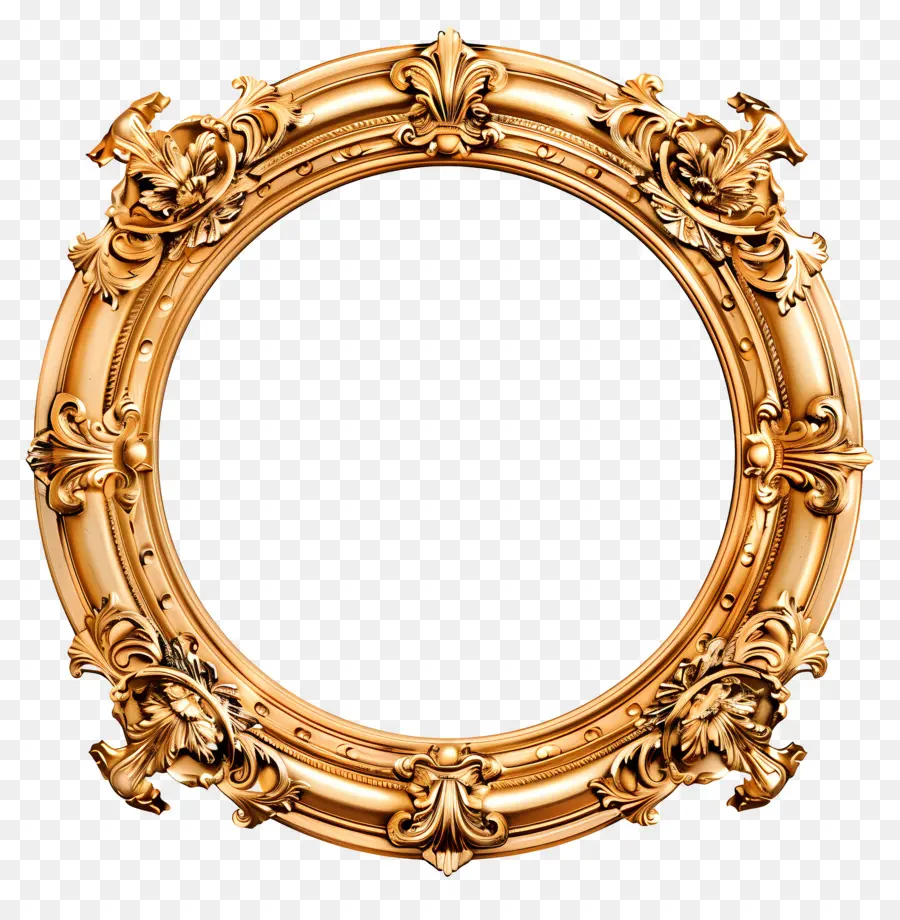 Ouro Photo Frame，Ornamentado PNG