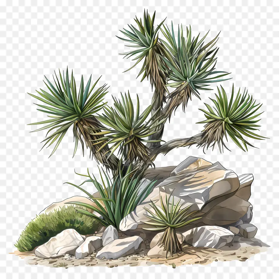 Yucca，Joshua Tree PNG