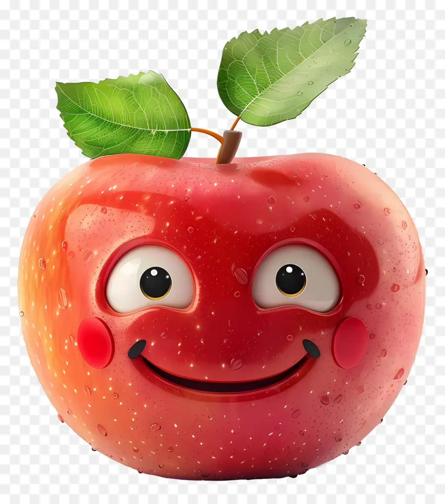 Fruta De Desenho Animado 3d，Apple PNG