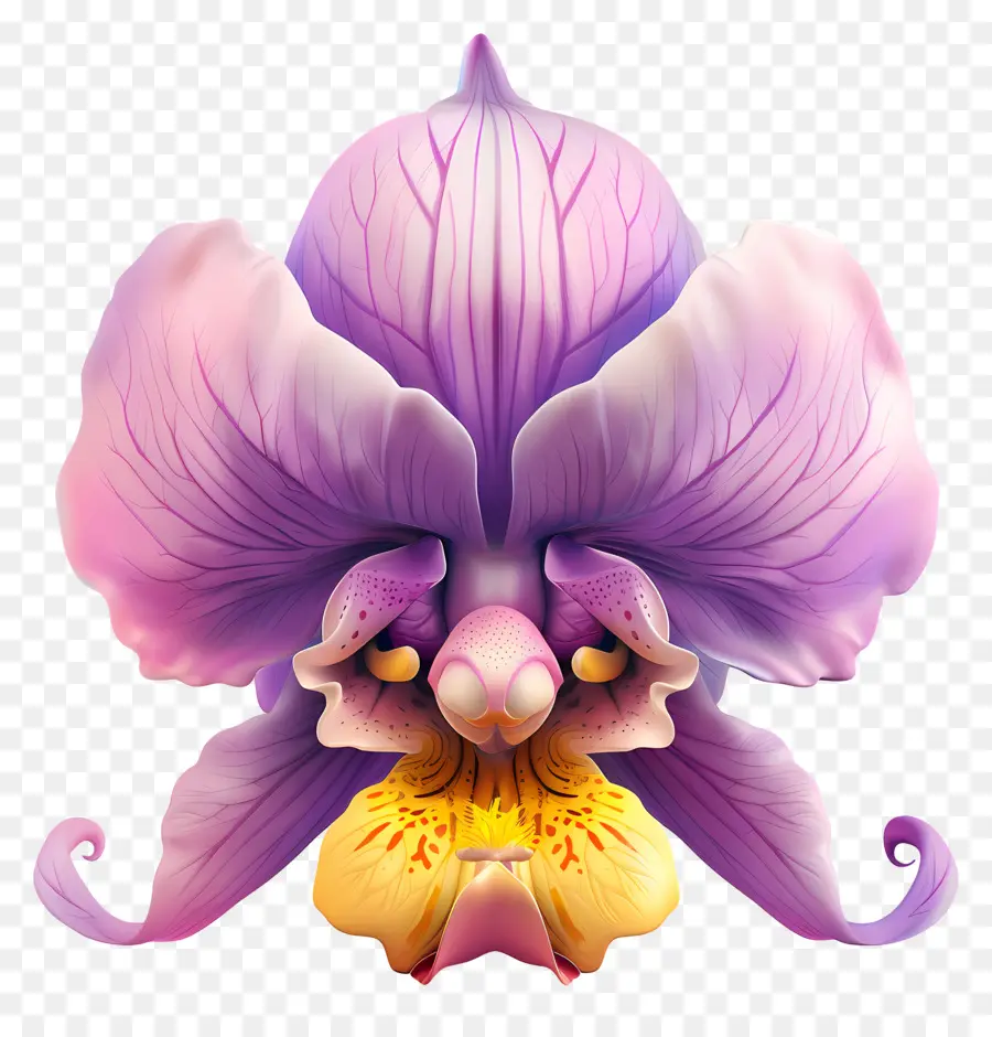 Flores De Desenhos Animados 3d，Orquídea PNG