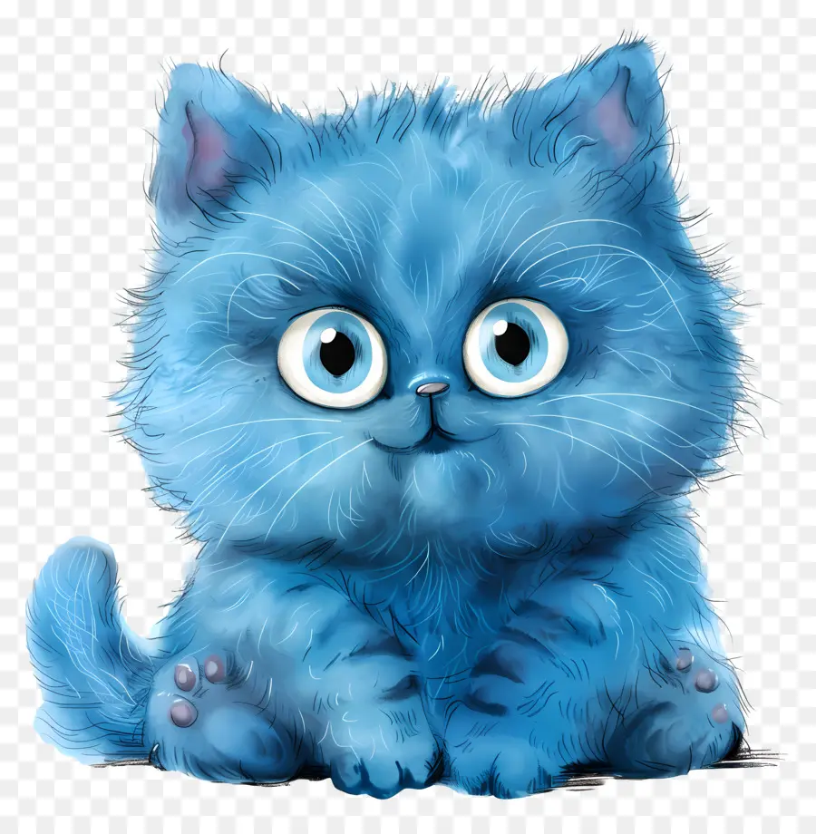 Gato Azul，Criatura Azul PNG