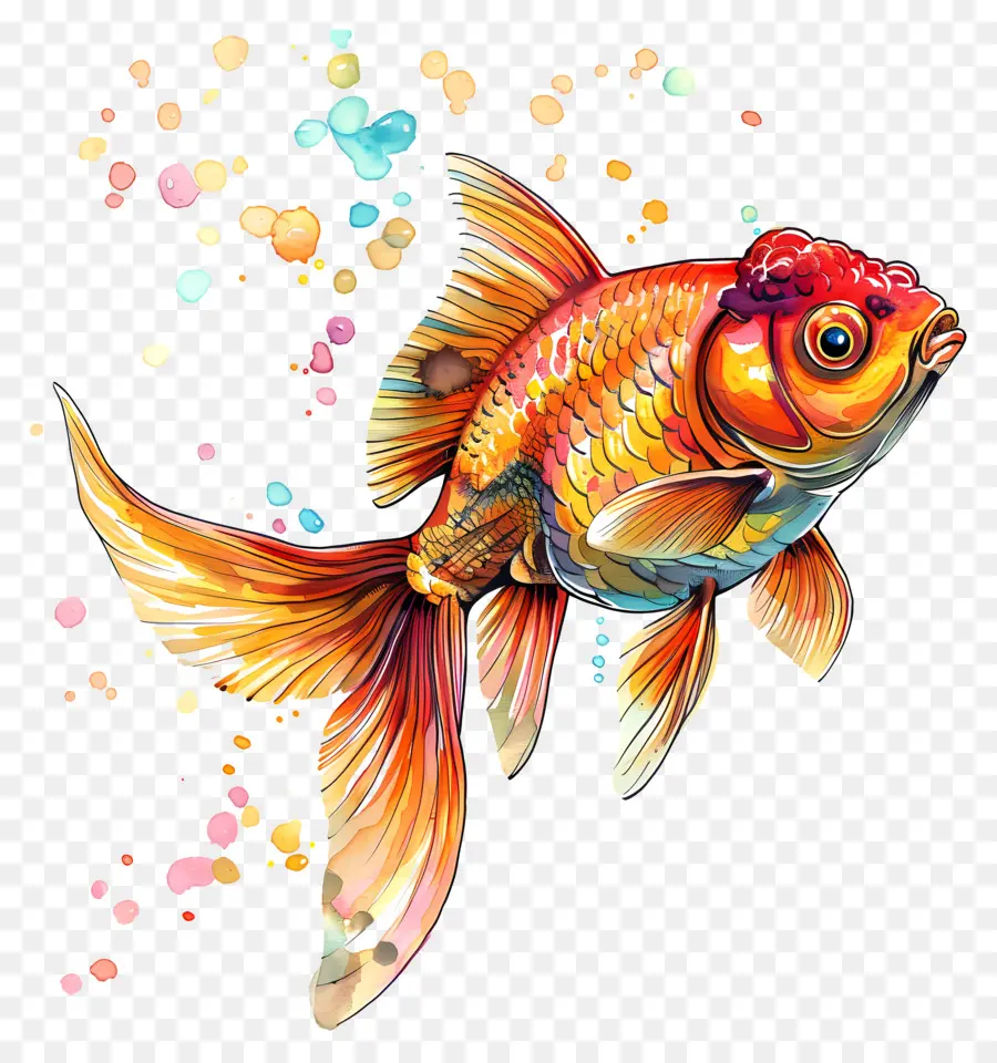 Peixinho，Pintura Em Aquarela PNG