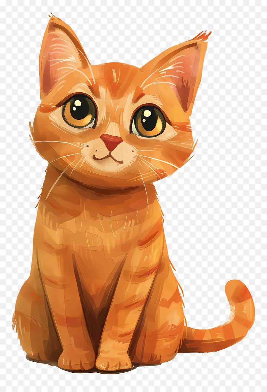 Ginger Cat，Gato Malhado Laranja PNG