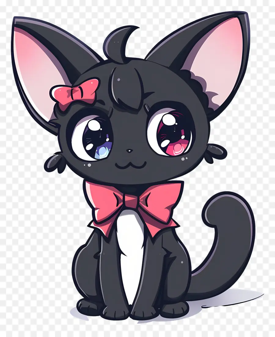 Kuromi，Gato Preto PNG