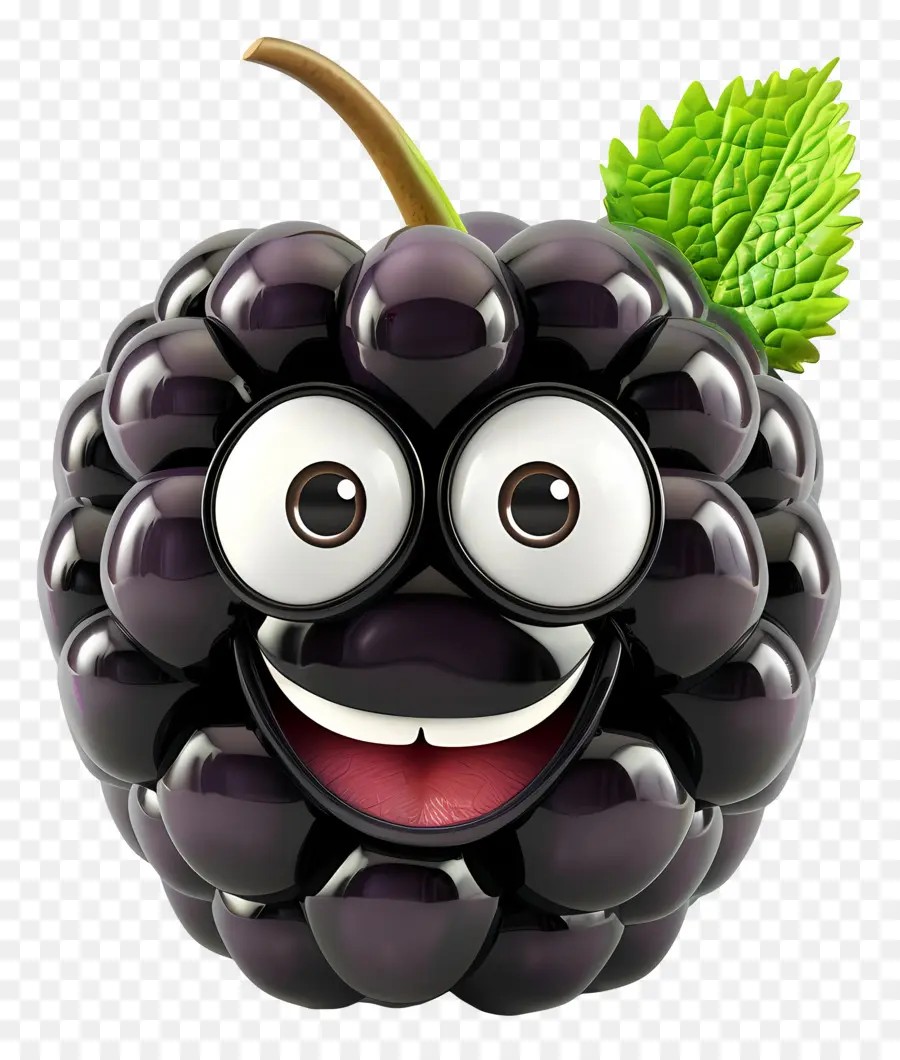 Fruta De Desenho Animado 3d，Blackberry PNG