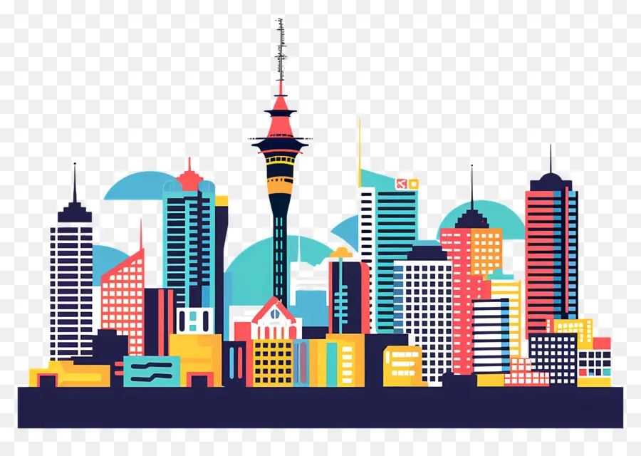Auckland Skyline，O Horizonte Da Cidade PNG
