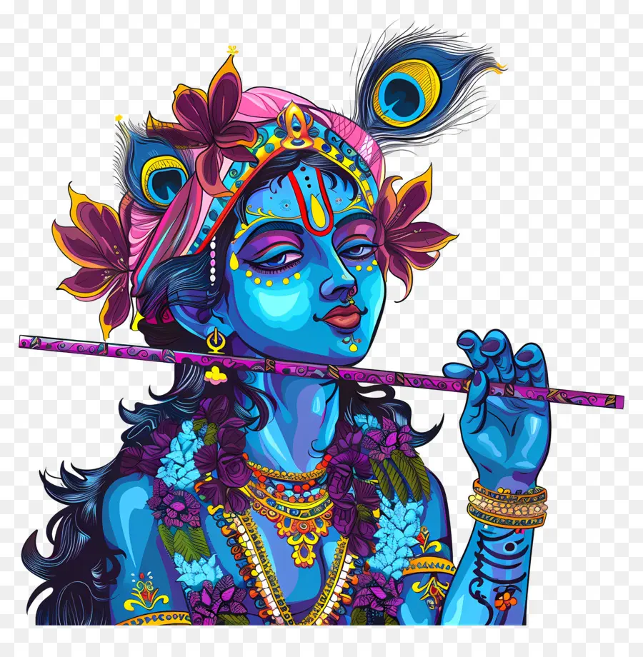 Krishna，Divindade Hindu PNG