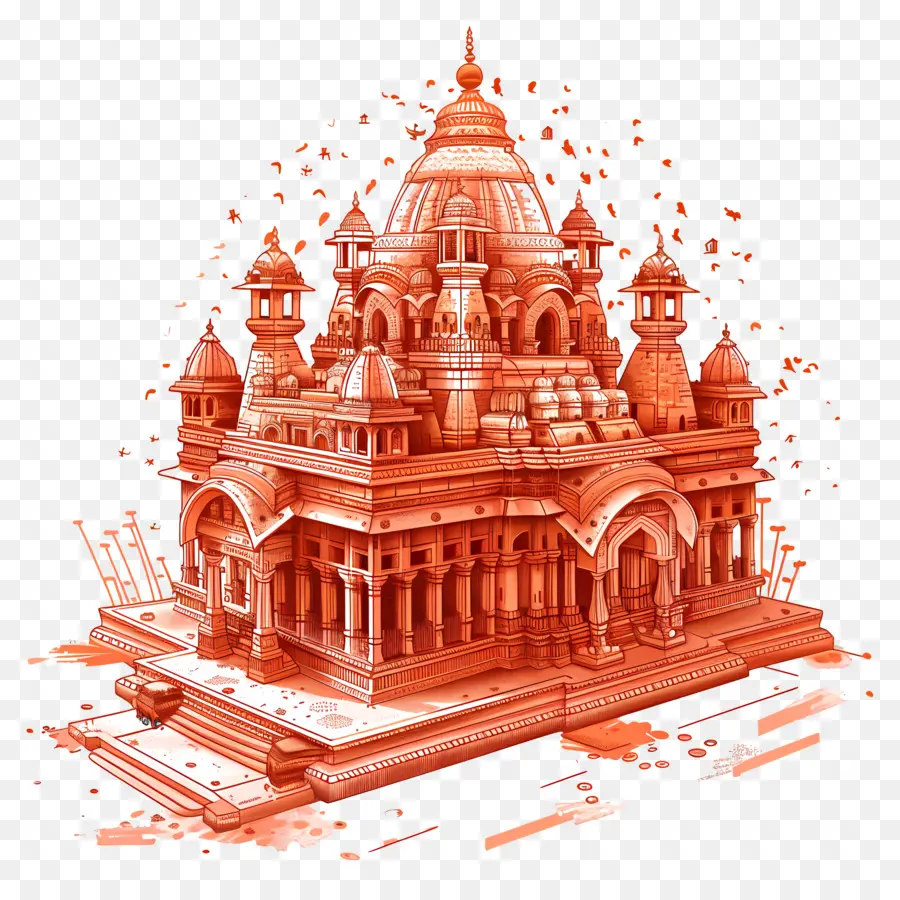 Ram Mandir，Templo Indiano PNG