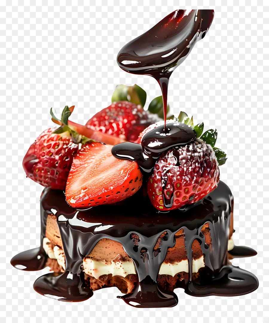 Calda De Chocolate，Bolo De Chocolate PNG