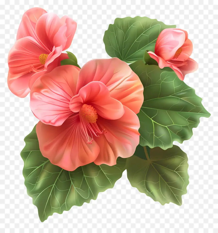 Flores De Desenhos Animados 3d，Hibiscus PNG