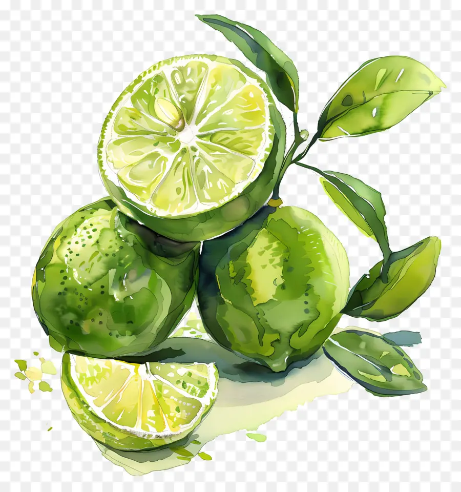 Limas，Pintura Em Aquarela PNG