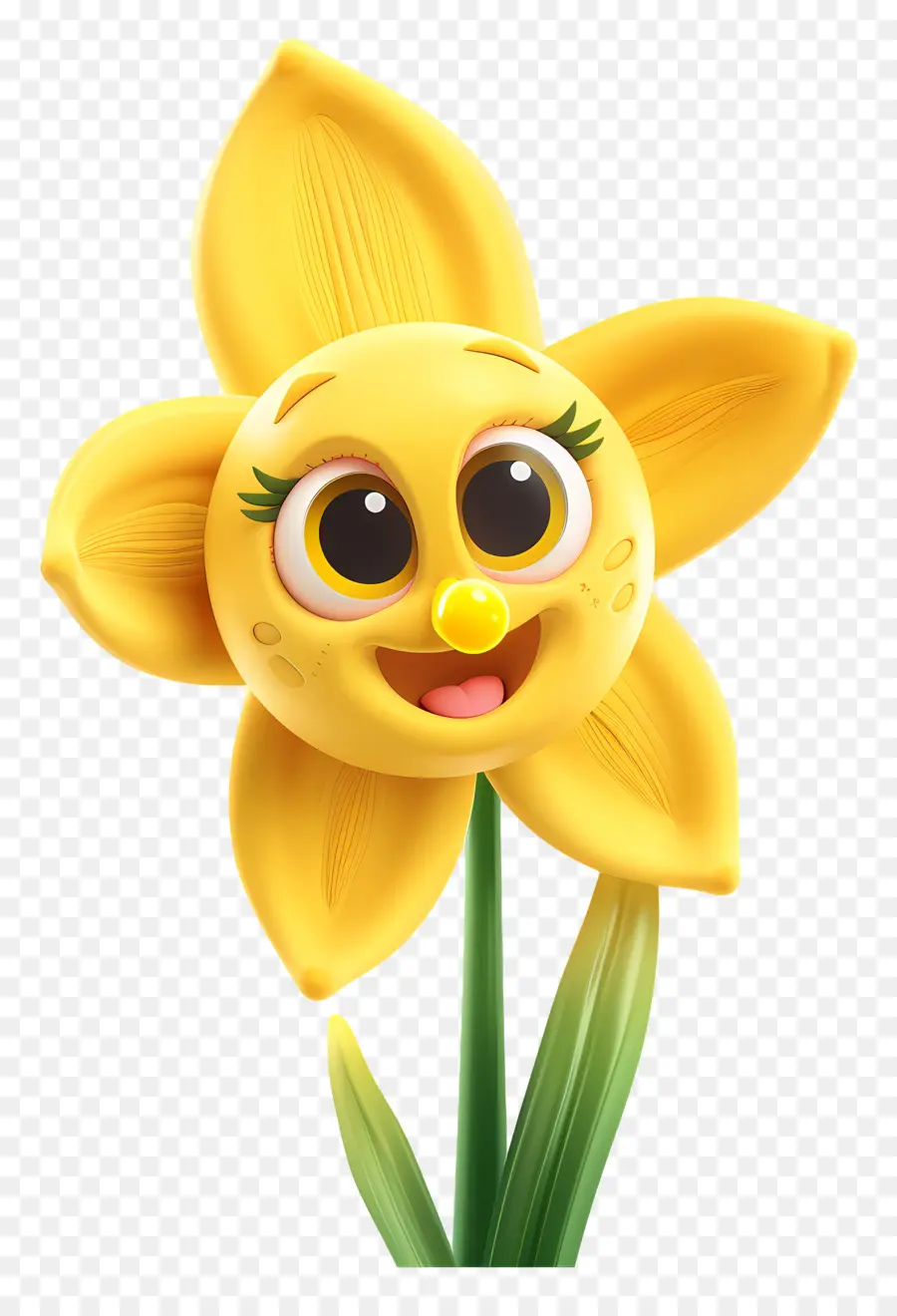 Flores De Desenhos Animados 3d，Narciso PNG