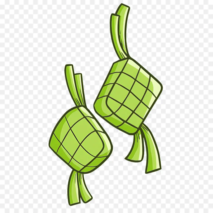 Ketupat，Invólucro Verde PNG