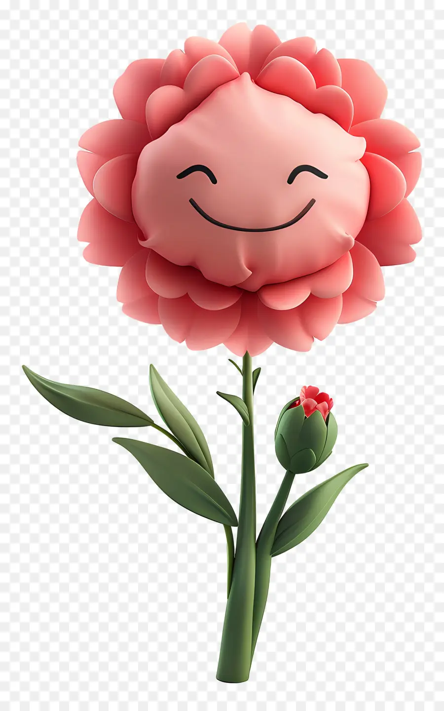 Flores De Desenhos Animados 3d，Flores Cor De Rosa PNG