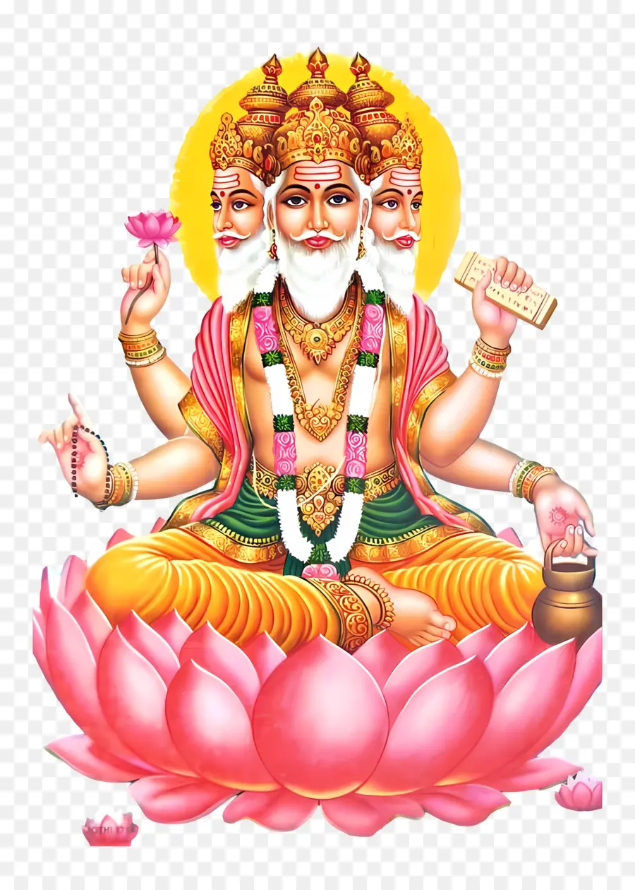 Senhor Brahma，Senhor Ganesha PNG