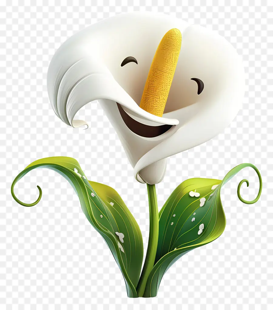 Flores De Desenhos Animados 3d，Lírio De Calla PNG